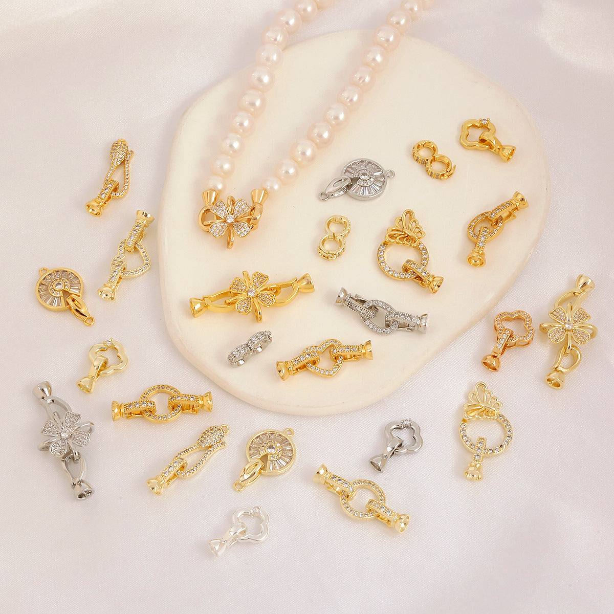 【K01-K99】Jewelry Making DIY Material - Accessories/Spacer Beads/Clasp/Pendant Buckle/Soft Steel Wire