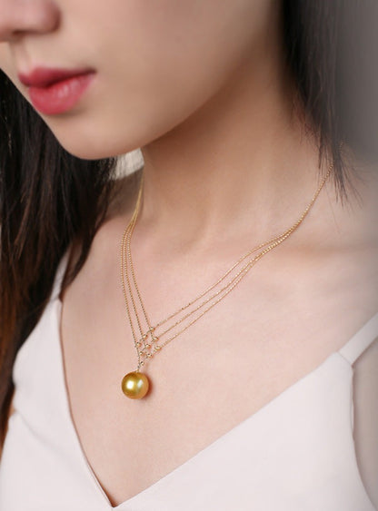 L301 Freshwater Pearl Necklace | 18k Gold Plated