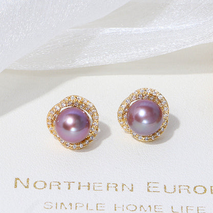 Nest Freshwater Pearl Earrings S302