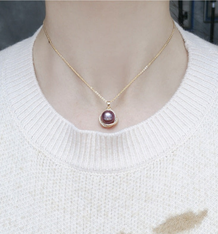 Nest Freshwater Pearl Pendant Necklace S303