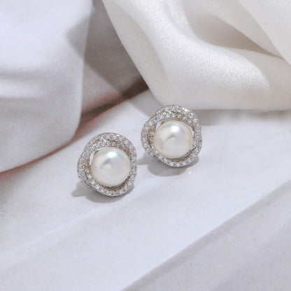 Nest Freshwater Pearl Earrings S302