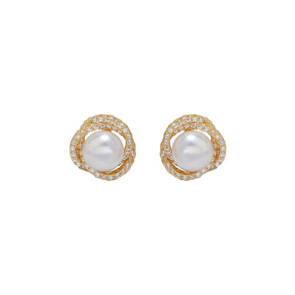 Nest Freshwater Pearl Earrings S302