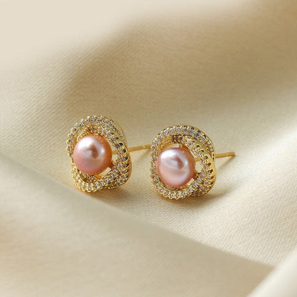 Nest Freshwater Pearl Earrings S303