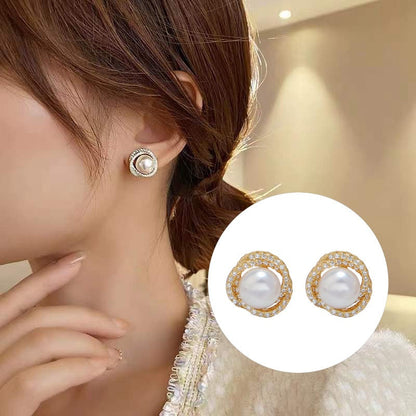 Nest Freshwater Pearl Earrings S302