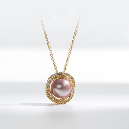 Nest Freshwater Pearl Pendant Necklace S302